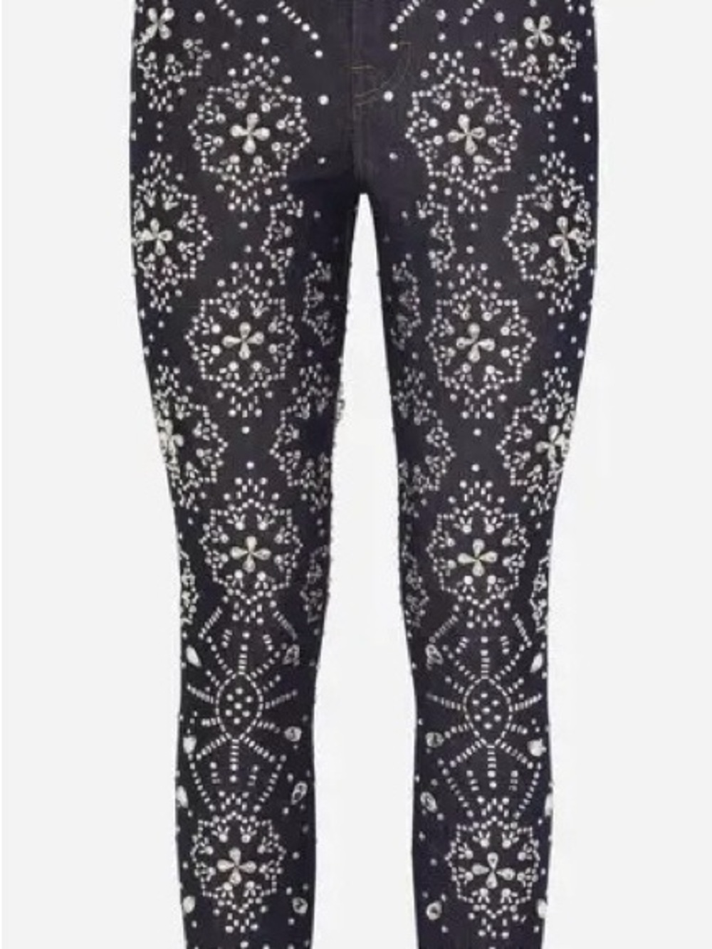 Dolce & Gabbana Blue Denim Jeans with Crystals